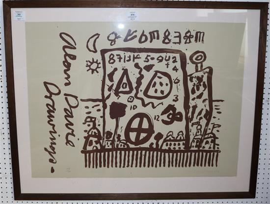 Alan Davie (1920-) Alan Davie Drawings, 22 x 30in.